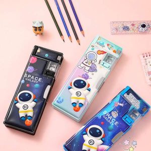 New 3D Cartoon Pattern Large Capacity Pencil Case Multifunctional Stationery Box For Students Multicolor